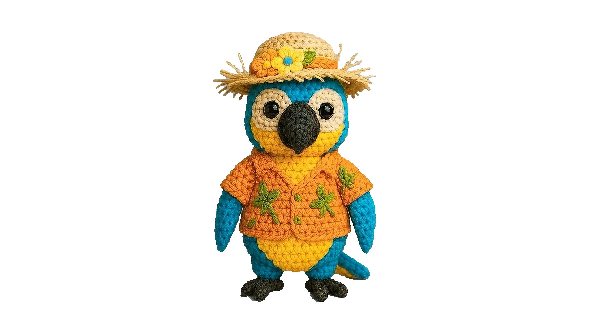 Blui, el loro amigurumi