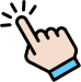 Pointer hand icon
