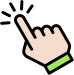 Pointer hand icon